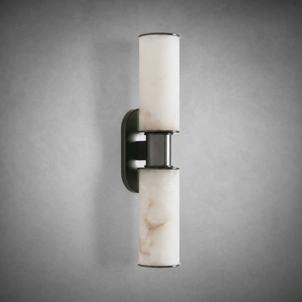 Harlin 2-Light Wall Sconce in Alabaster