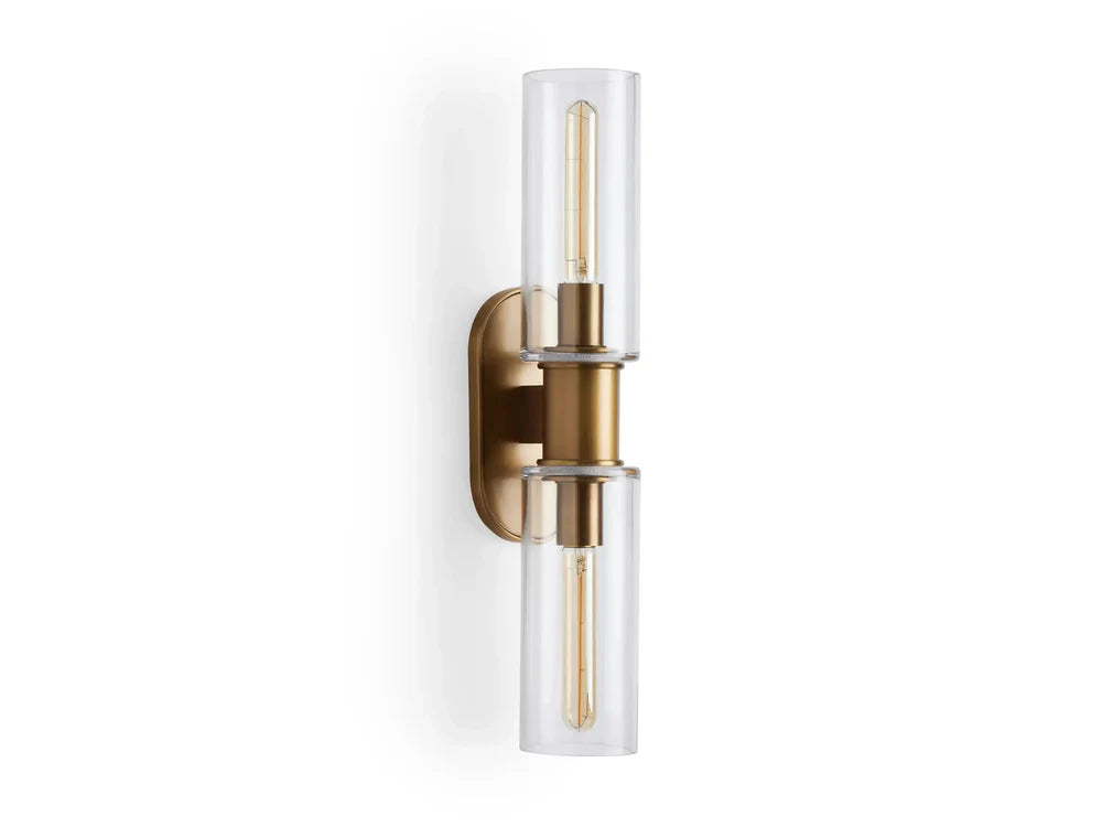Harlin 2-Light Wall Sconce in Clear
