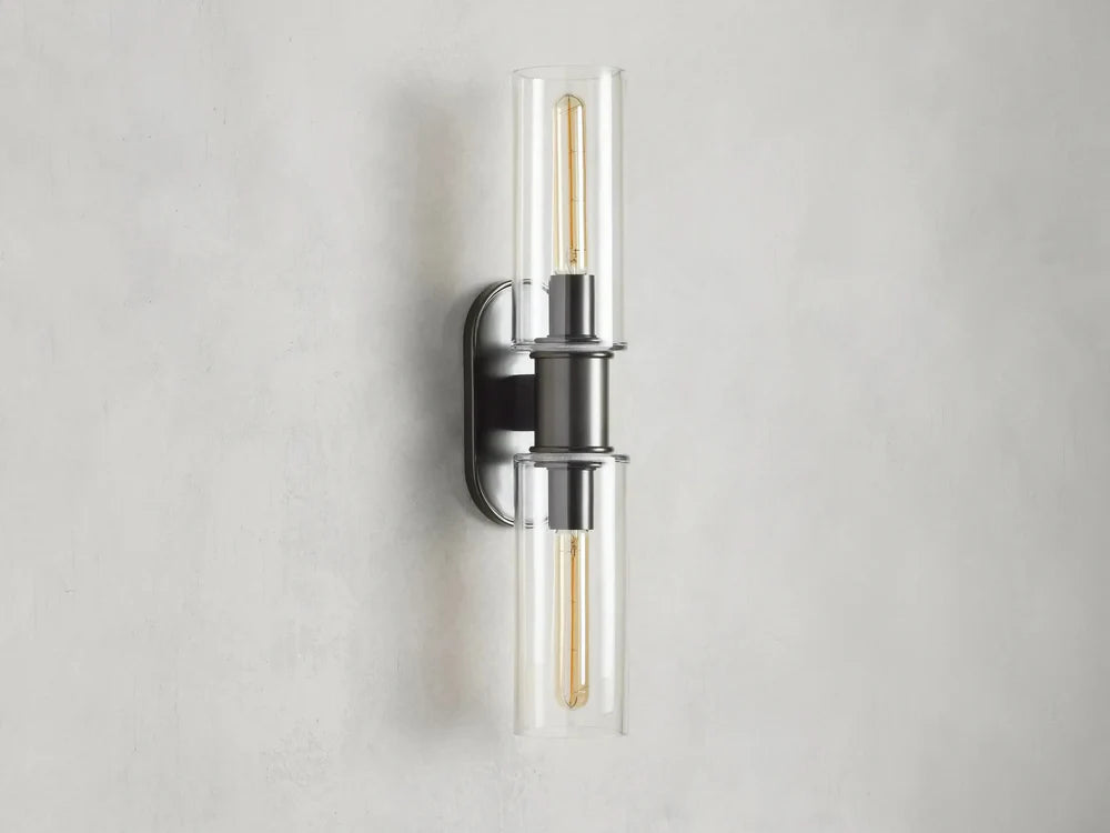 Harlin 2-Light Wall Sconce in Clear