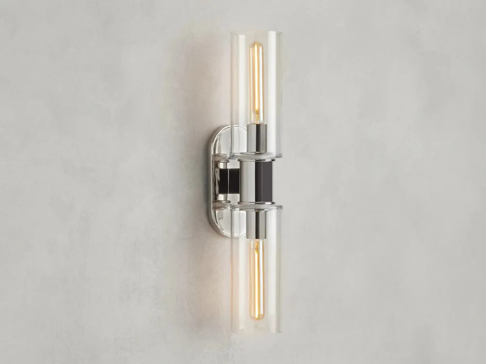 Harlin 2-Light Wall Sconce in Clear