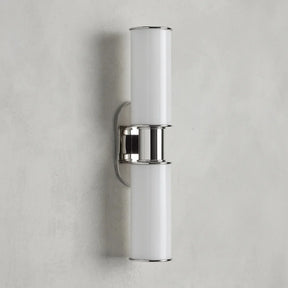 Harlin Modern Milk Glass 2-Light Wall Sconce