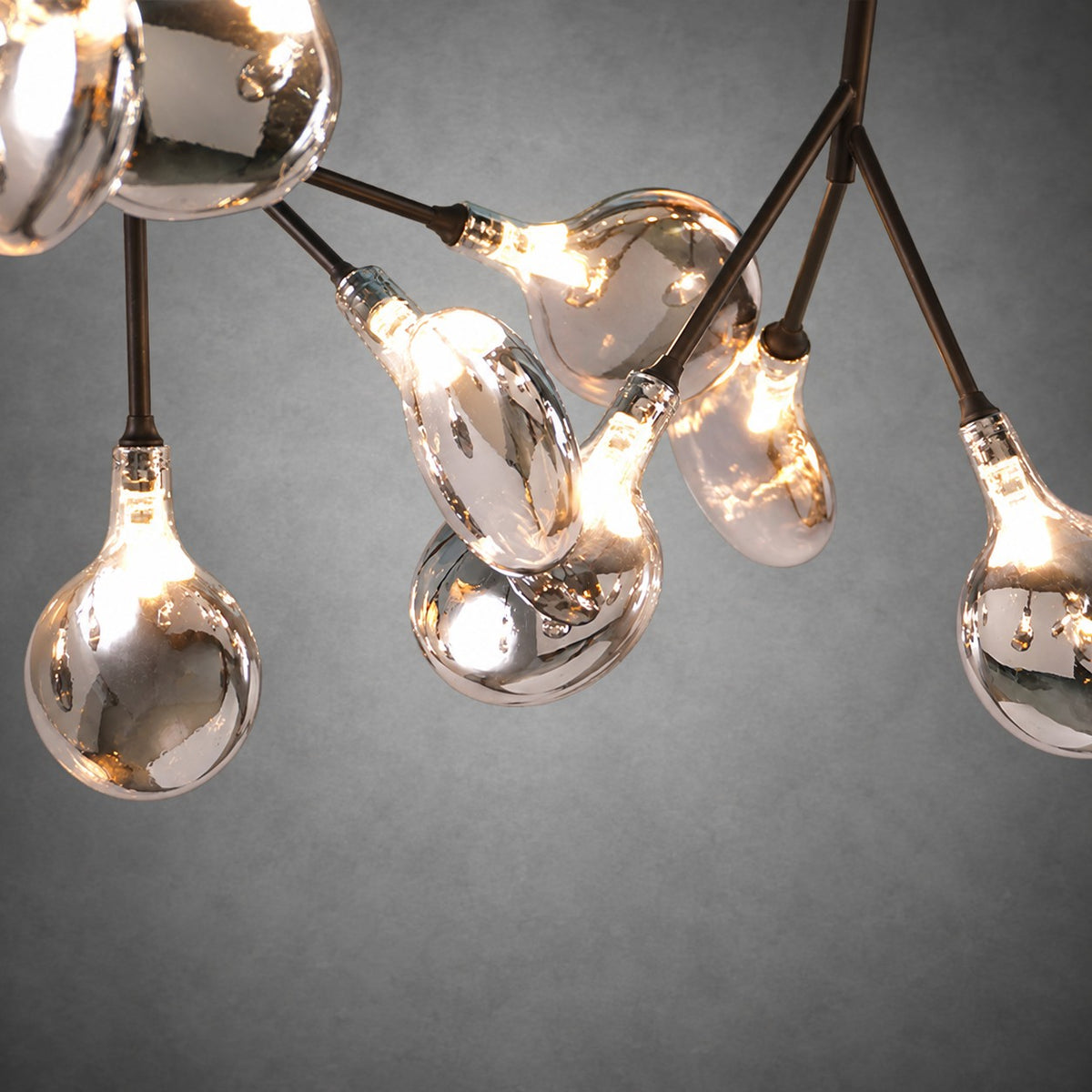 Hazel Smoke Acrylic Branch Chandelier