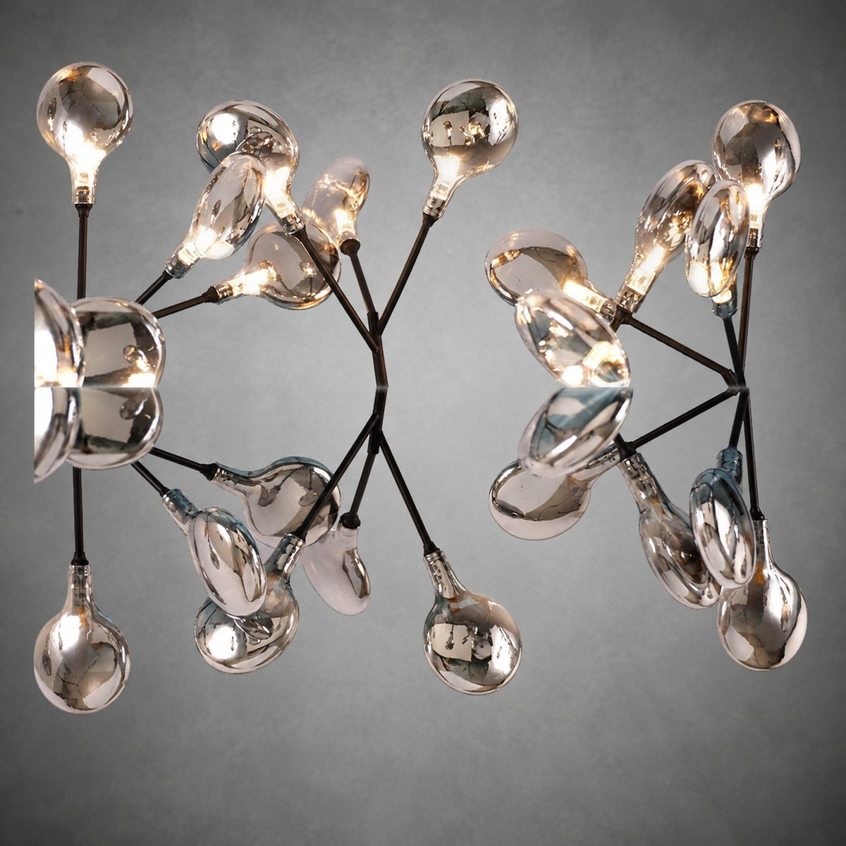 Hazel Smoke Acrylic Branch Chandelier