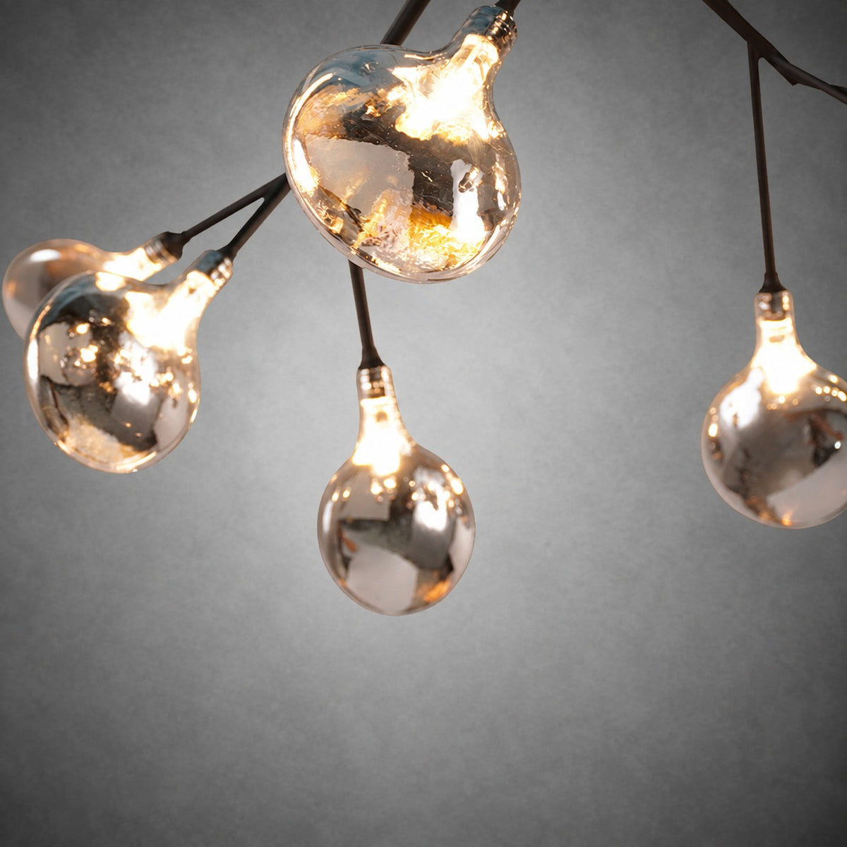 Hazel Smoke Acrylic Branch Chandelier