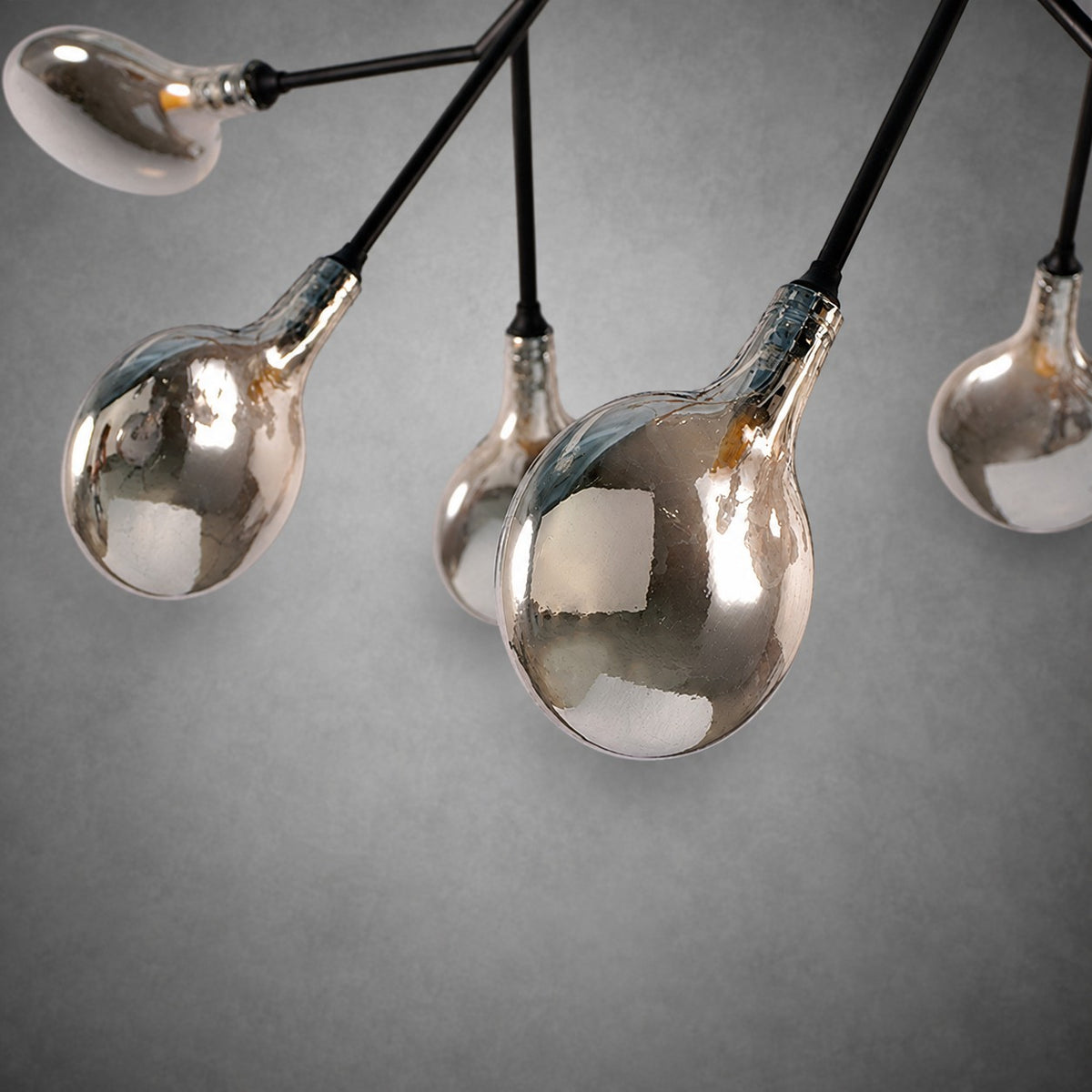 Hazel Smoke Acrylic Branch Chandelier
