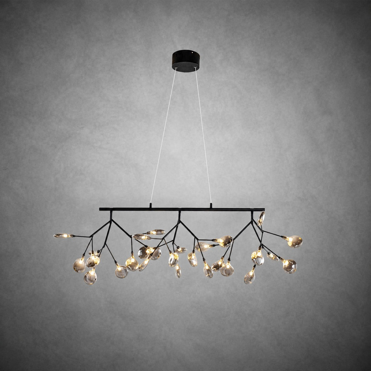 Hazel Smoke Acrylic Branch Chandelier