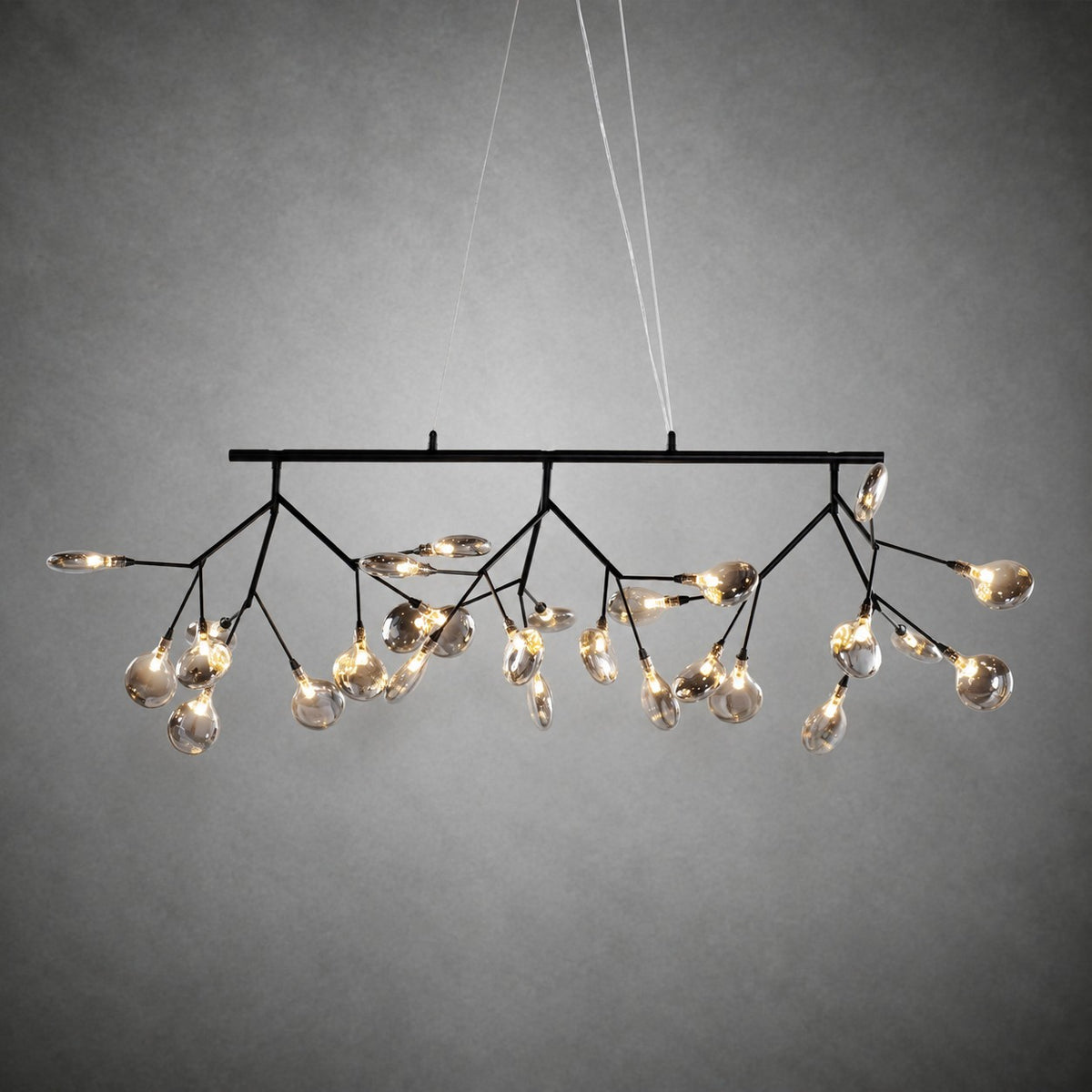 Hazel Smoke Acrylic Branch Chandelier