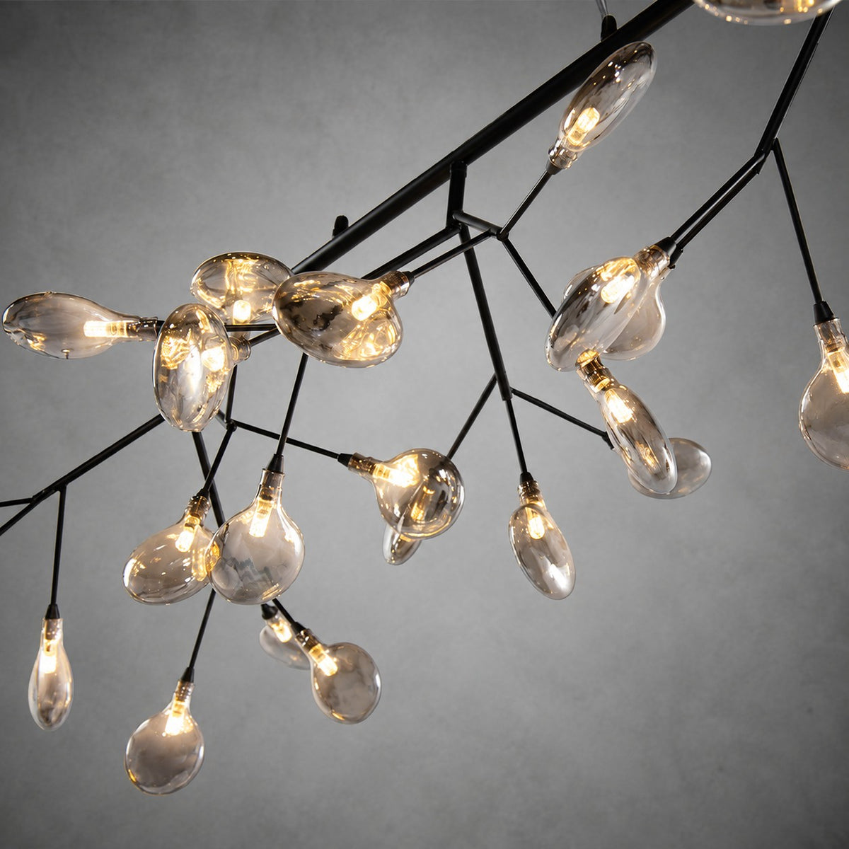 Hazel Smoke Acrylic Branch Chandelier