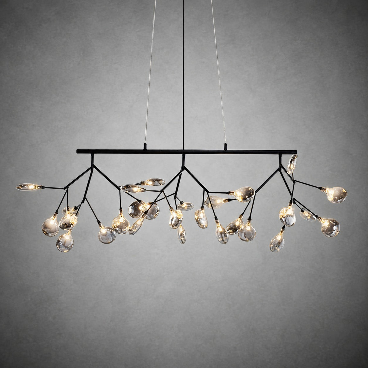Hazel Smoke Acrylic Branch Chandelier