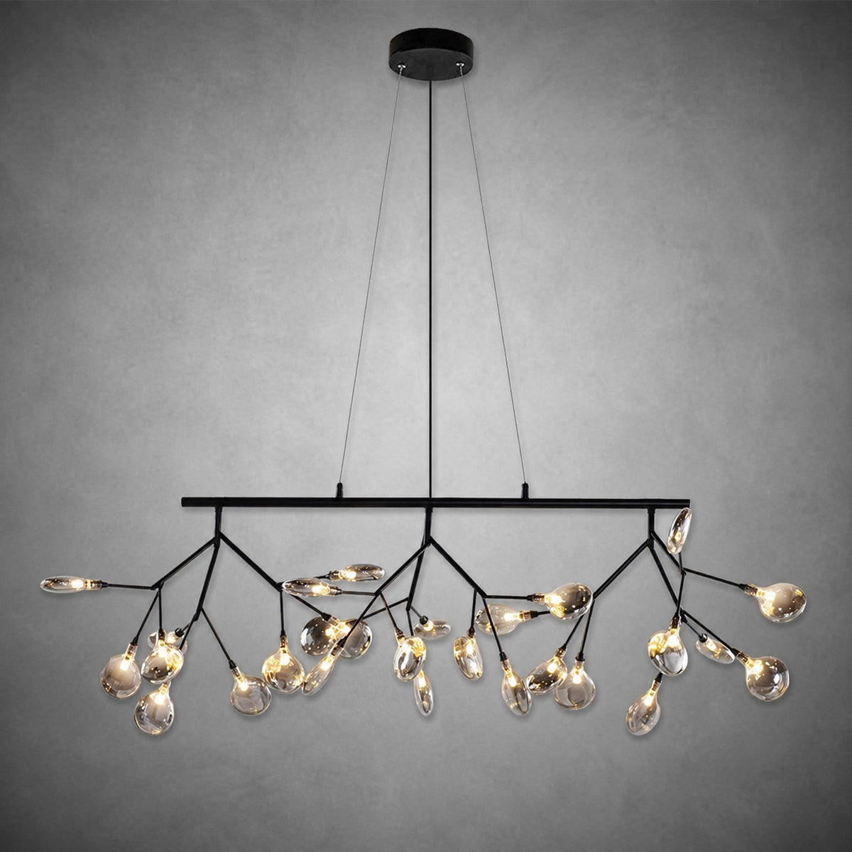 Hazel Smoke Acrylic Branch Chandelier