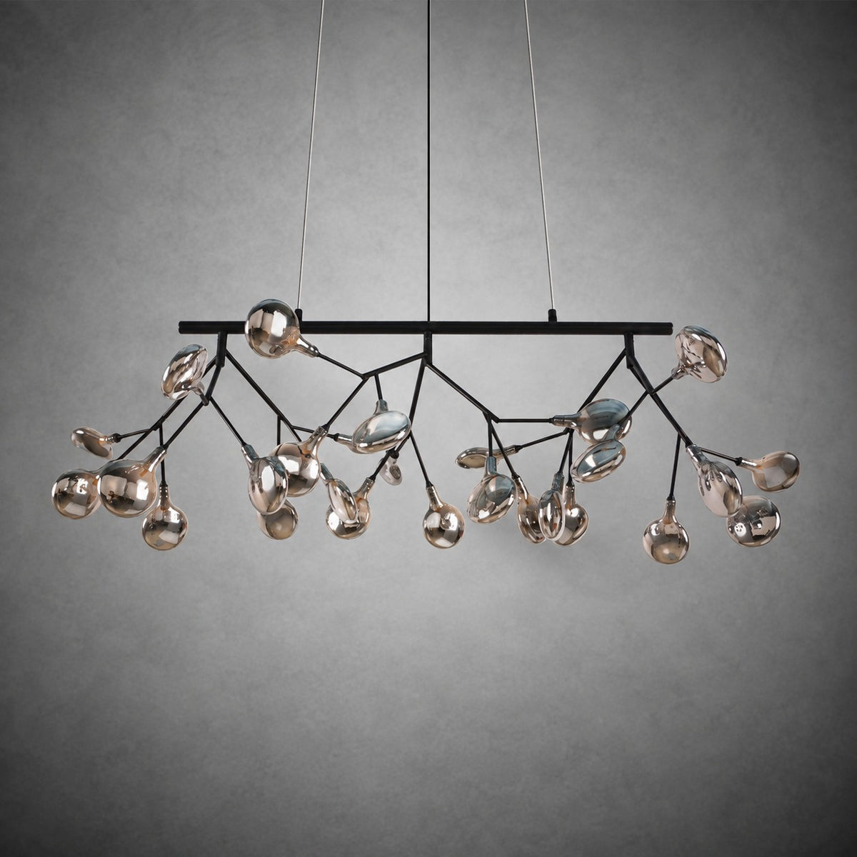 Hazel Smoke Acrylic Branch Chandelier