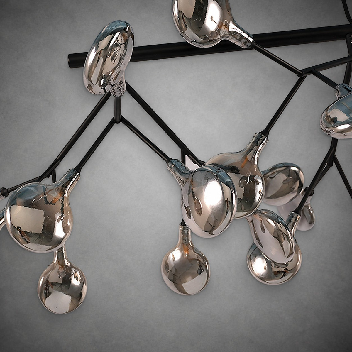 Hazel Smoke Acrylic Branch Chandelier