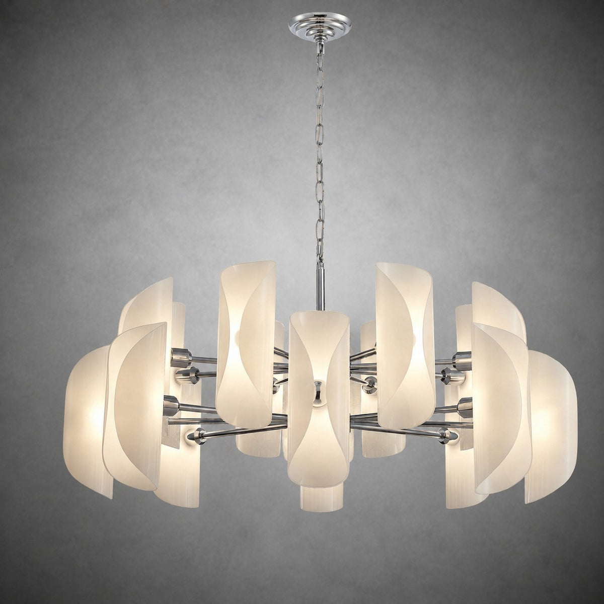 Helena Glamorous Glass Light Pendant 39"
