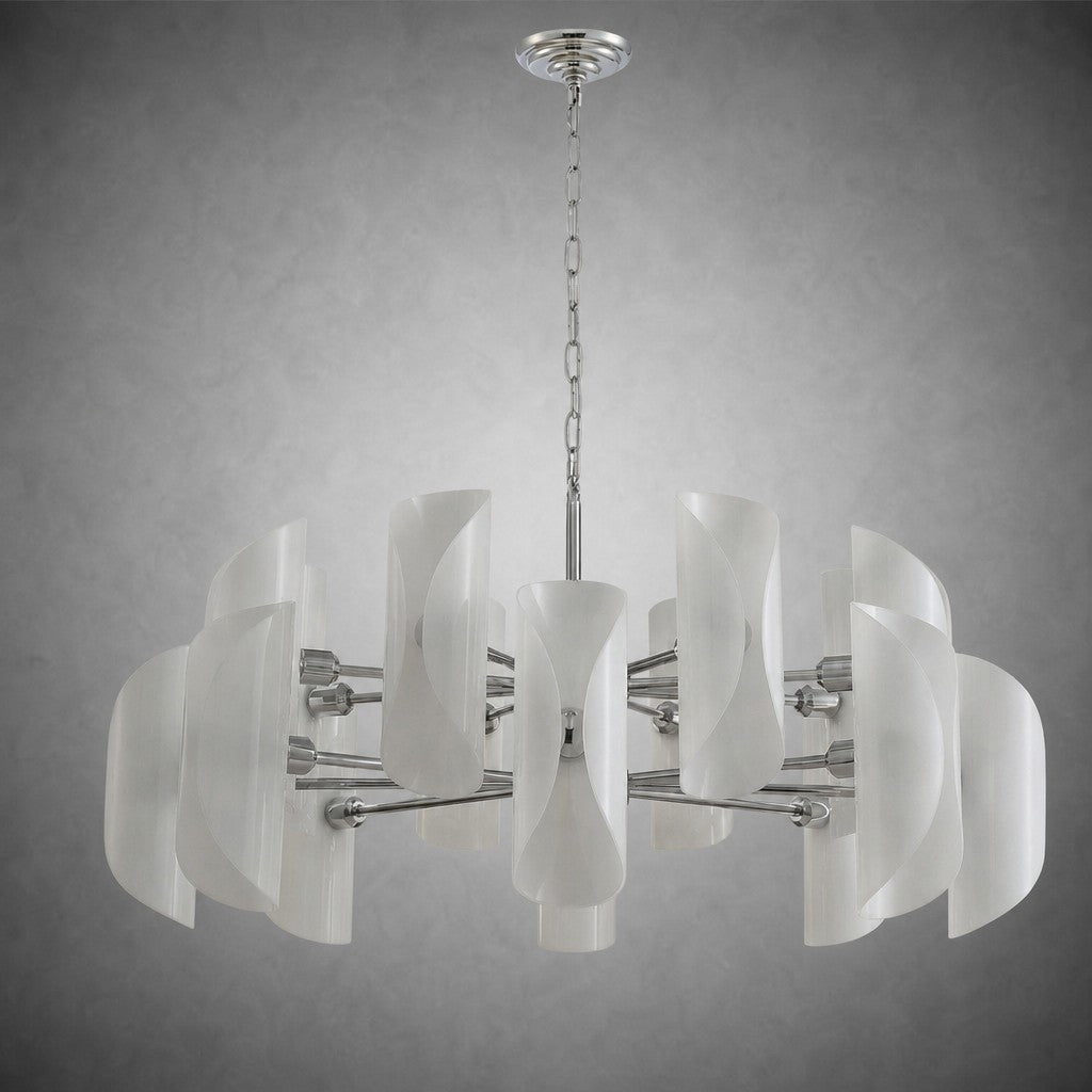 Helena Glamorous Glass Light Pendant 39"