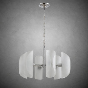 Helena Modern Chrome Glass Pendant Light
