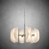 Helena Modern Chrome Glass Pendant Light