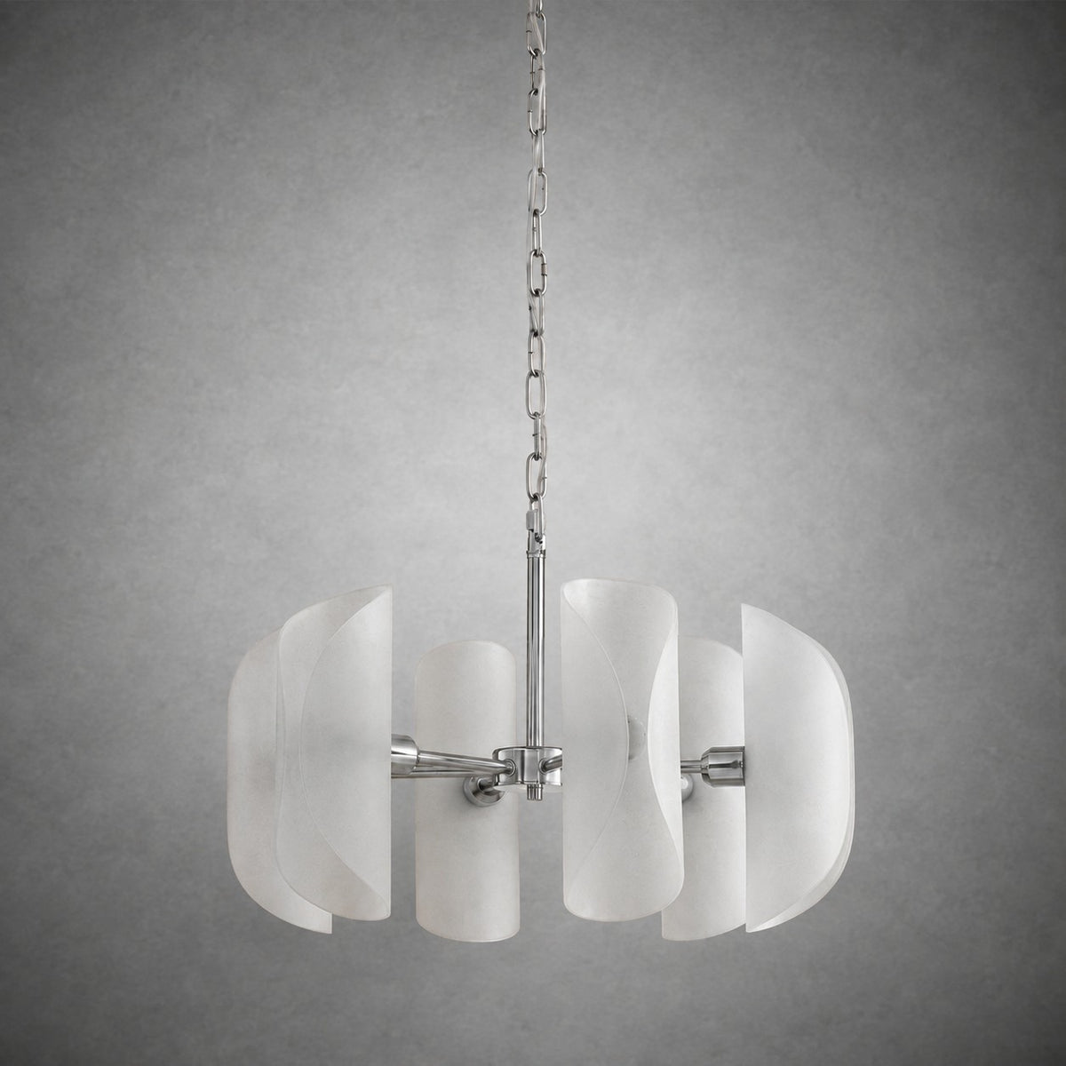 Helena Modern Chrome Glass Pendant Light