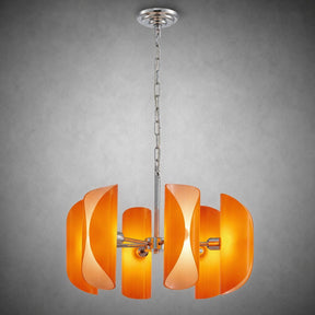 Helena Modern Chrome Glass Pendant Light