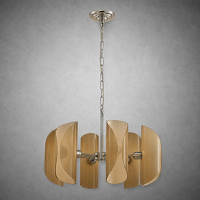 Helena Modern Chrome Glass Pendant Light