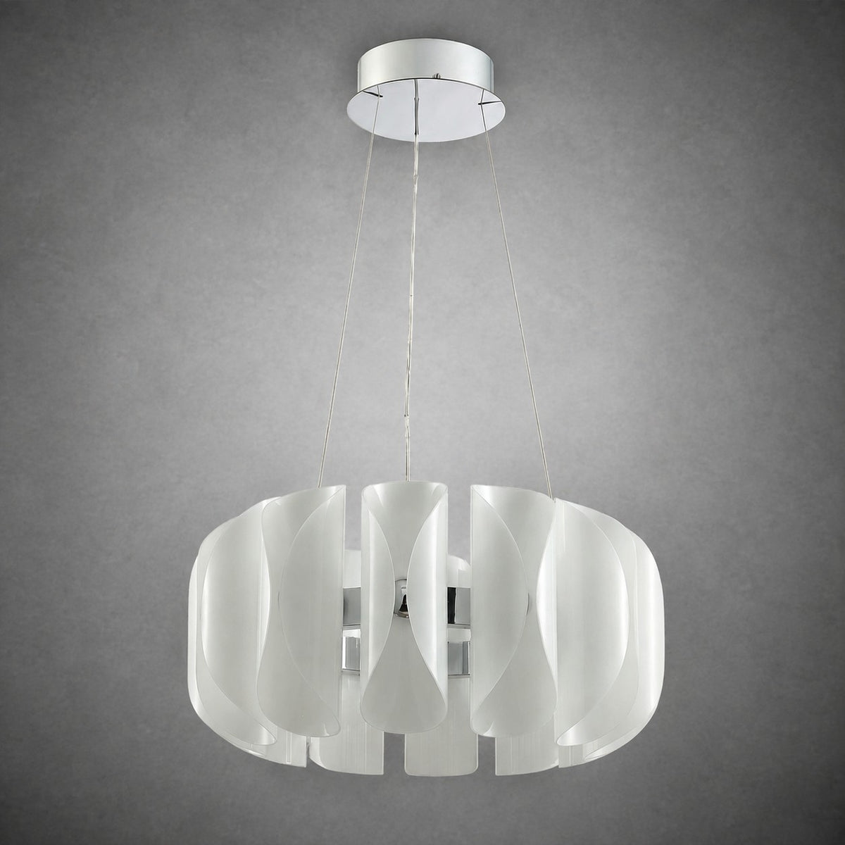 Helena Modern Glass Round Chandelier