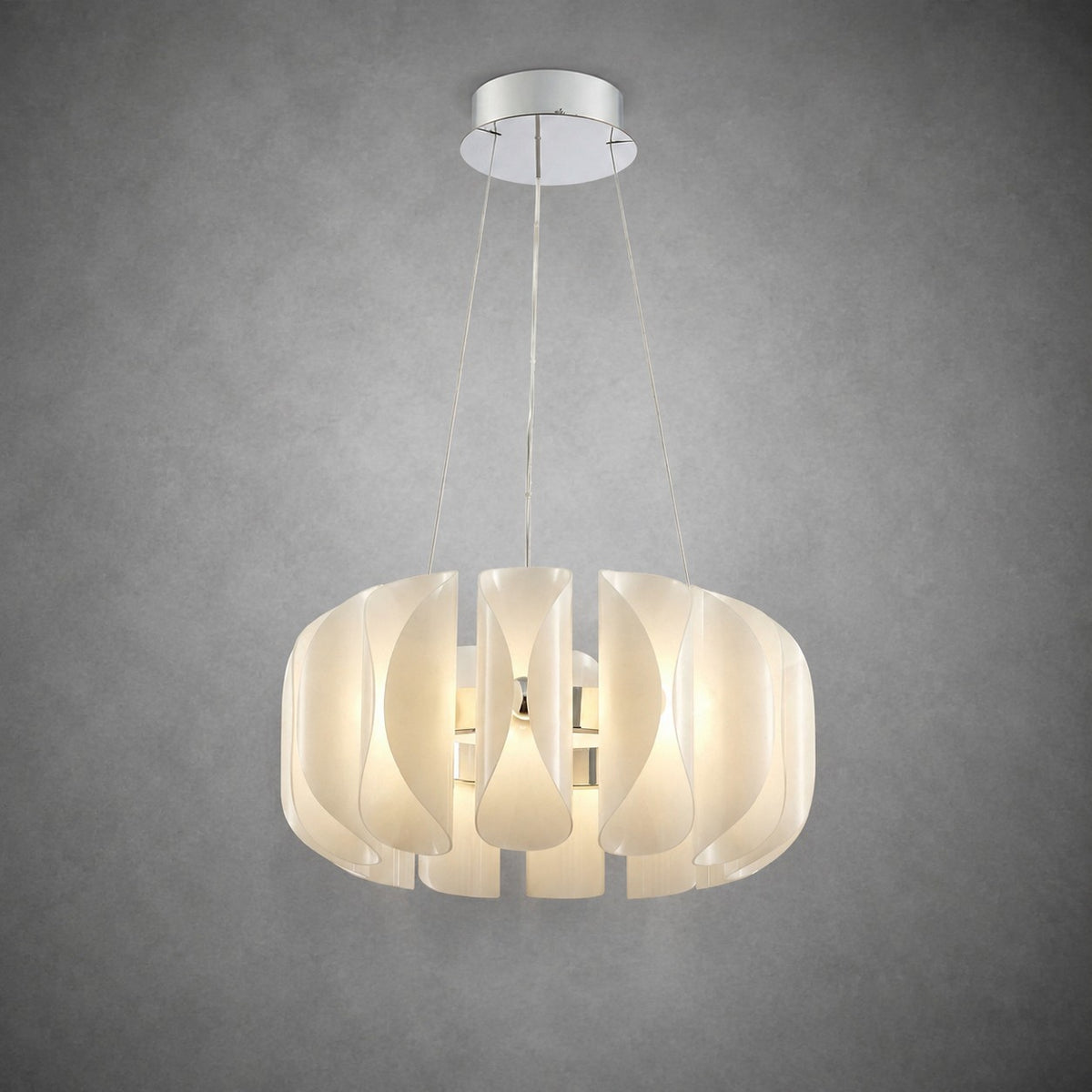 Helena Modern Glass Round Chandelier