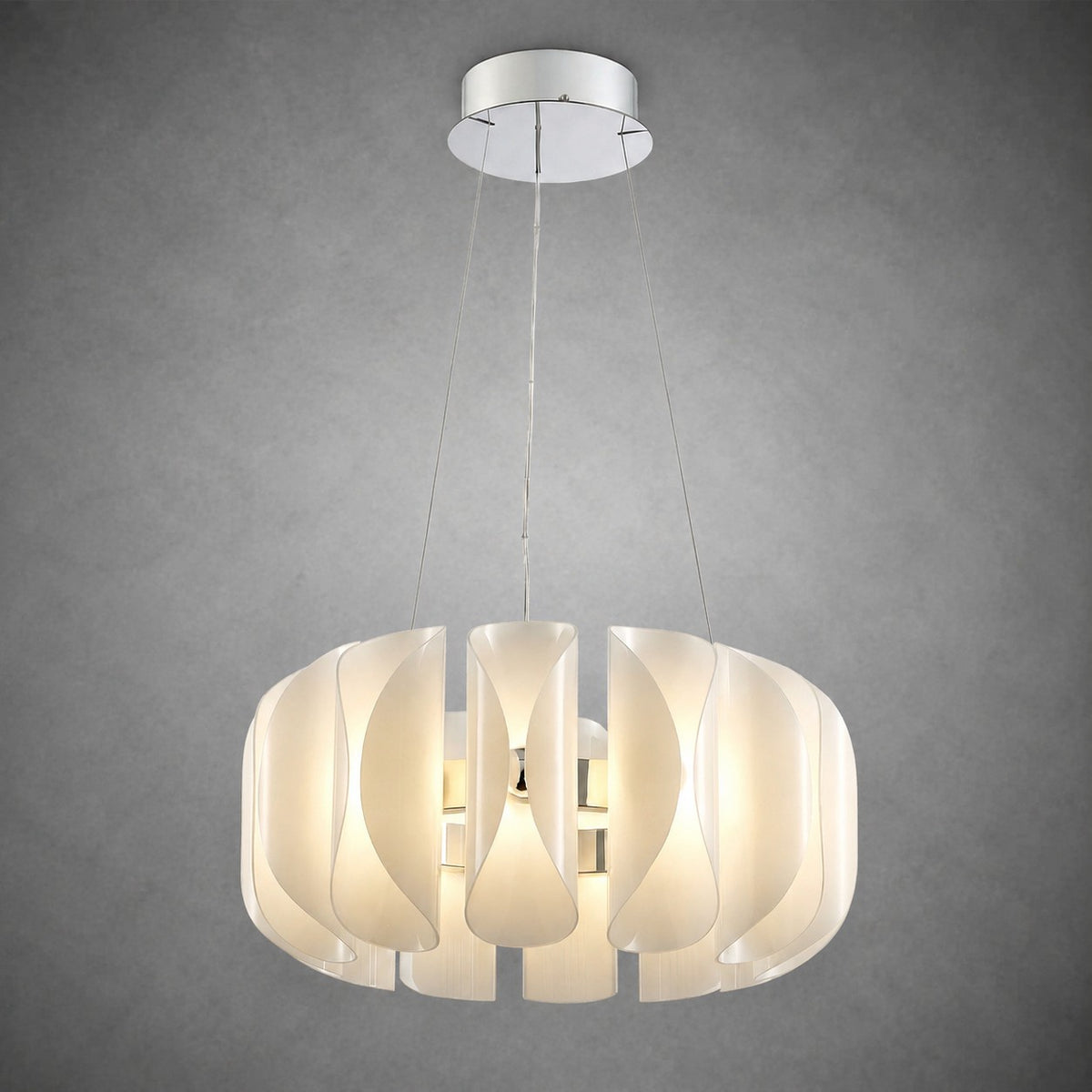 Helena Modern Glass Round Chandelier