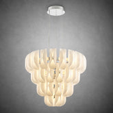 Helena Modern Tiered Glass Chandelier