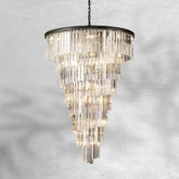 Helix Multi-layer Spiral Crystal Round Chandelier