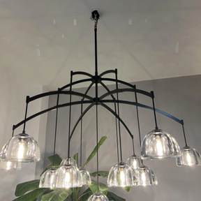 Himer Modern Glass Round Chandelier 36'' 48" 60"