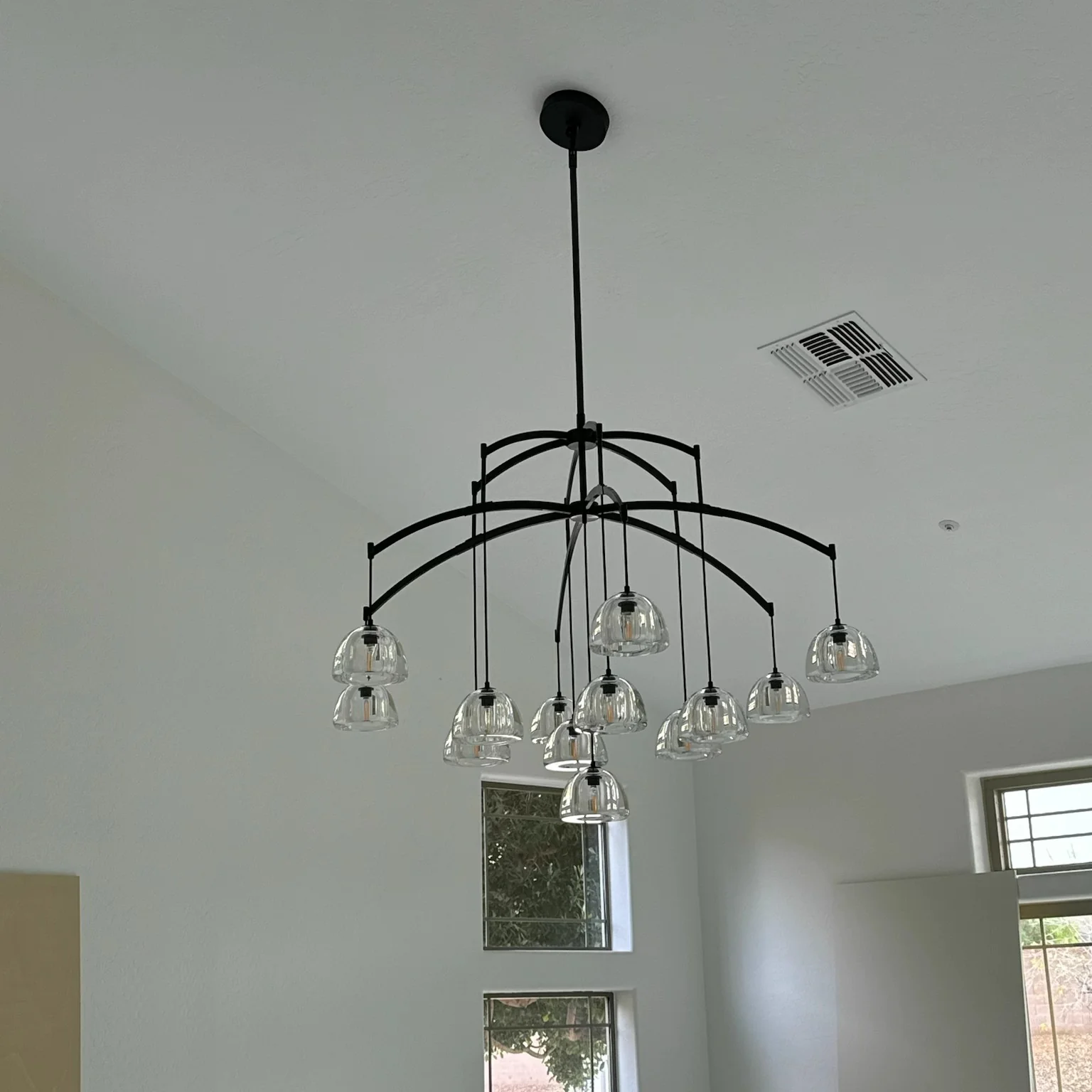 Himer Modern Glass Round Chandelier 36'' 48" 60"