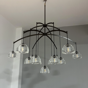 Himer Modern Glass Round Chandelier 36'' 48" 60"