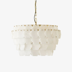 Vakkerlight Hexa Cloud Gold & White Alabaster Pendant Light – 23.6" Diameter