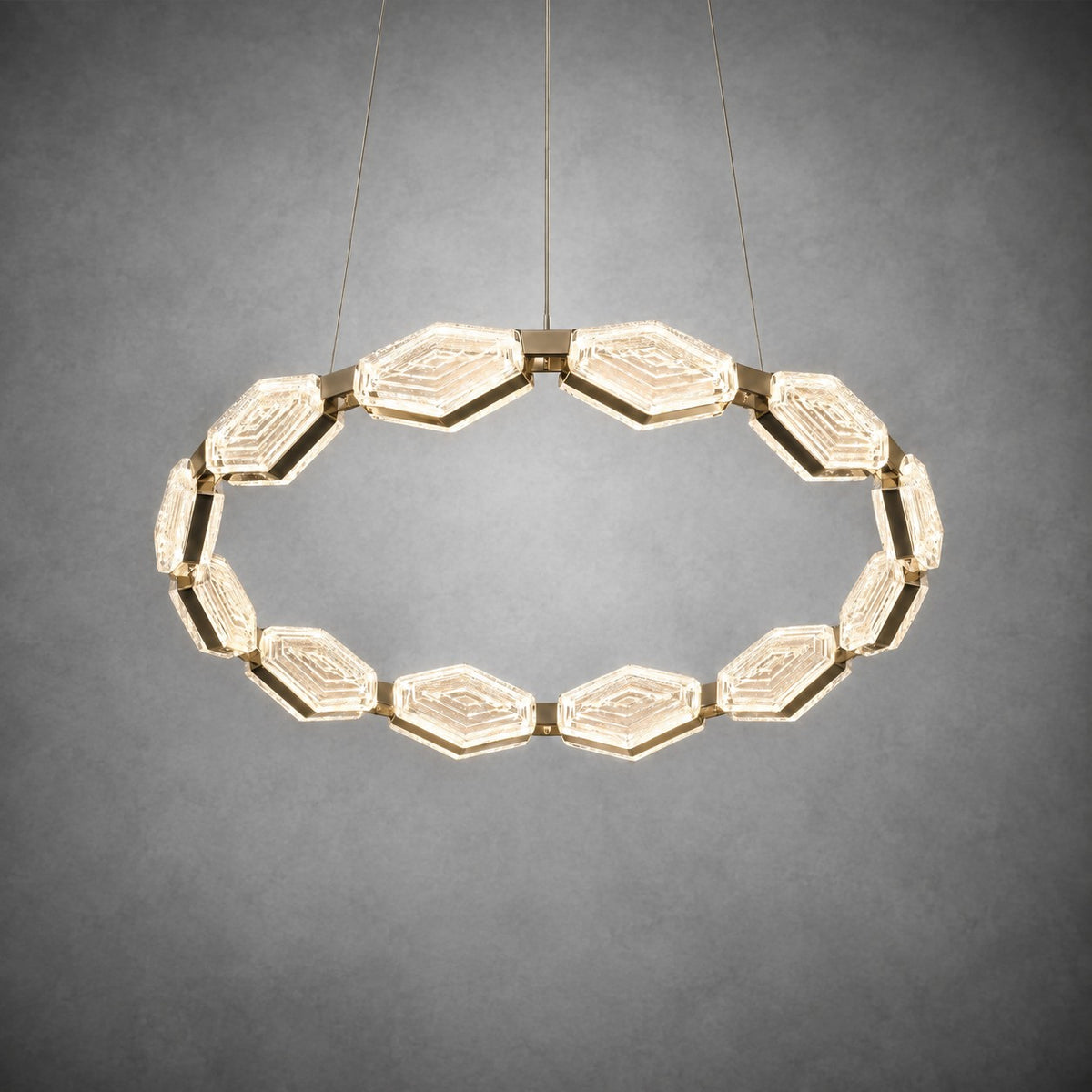 Hexon Foyer Chandelier Contemporary