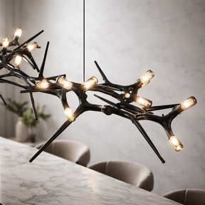 Pendant Light  Modern LED Chandelier Adjustable Iron Dimmable 10-45 Bulbs