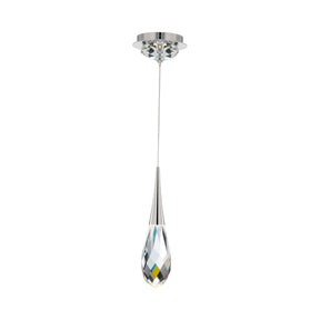 Hibiscus LED Mini Pendant Light in Polished Nickel.