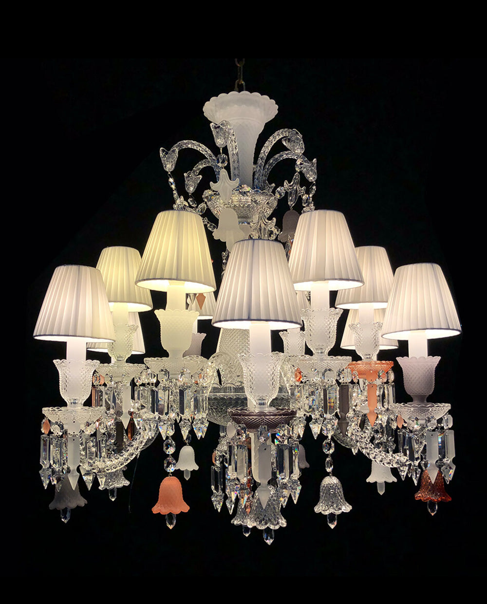 High Quality 12 Lights Zenith Flou Bacara Crystal Lighting Chandelier