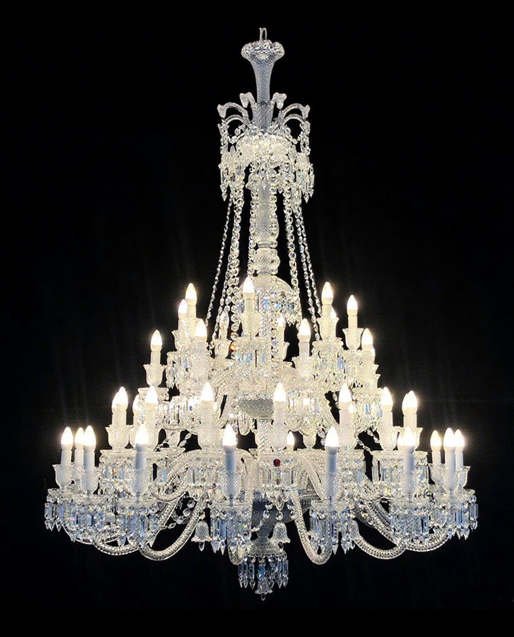 High Quality 48 Lights Clear Zenith Bacara Chandelier Crystal Lighting