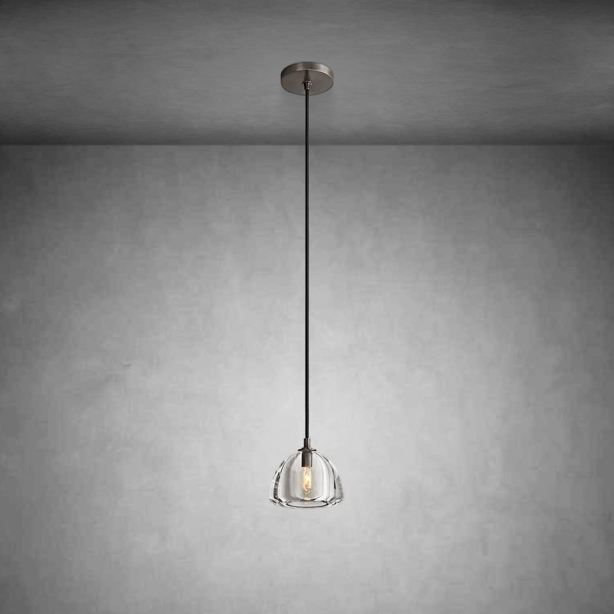 Himer Modern Crystal Glass Pendant Lamp
