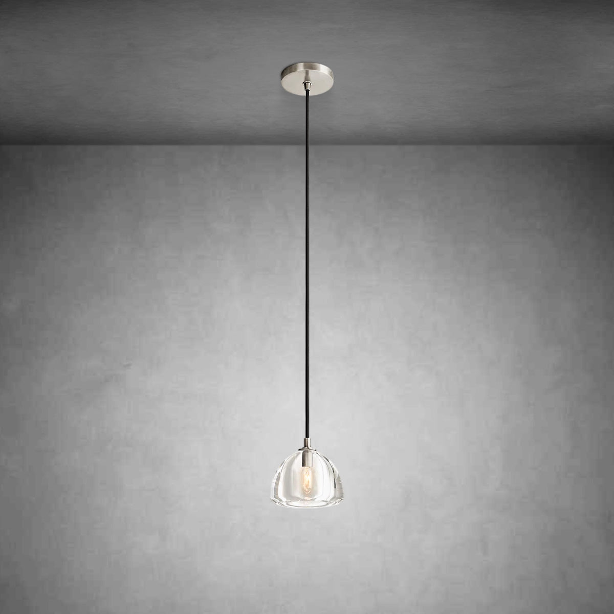 Himer Modern Crystal Glass Pendant Lamp