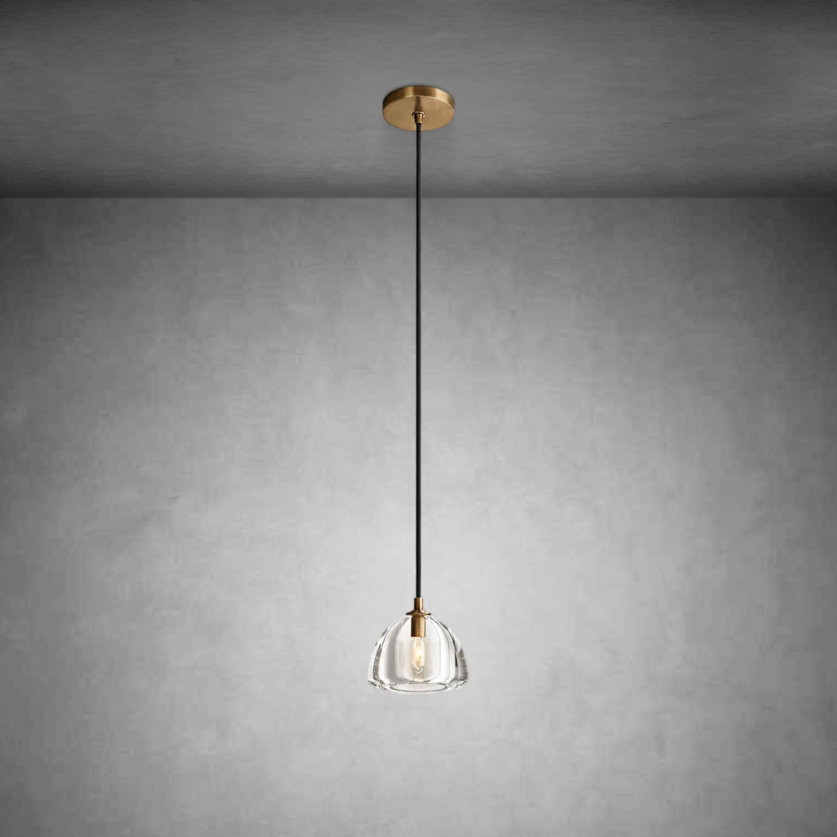 Himer Modern Crystal Glass Pendant Lamp