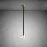 Himer Modern Crystal Glass Pendant Lamp