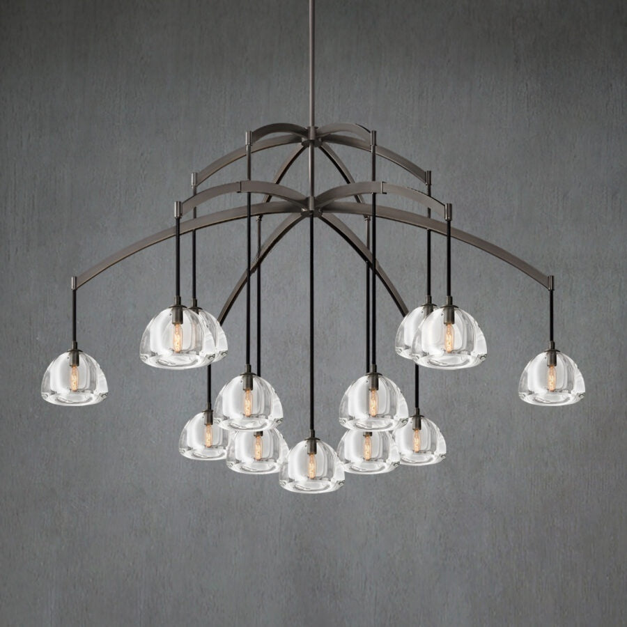 Himer Modern Glass Round Chandelier 36'' 48" 60"