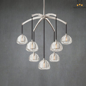 Himer Modern Glass Round Chandelier 36'' 48" 60"