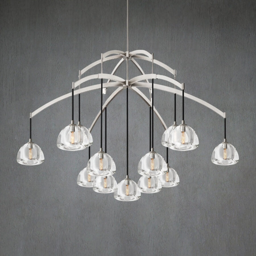 Himer Modern Glass Round Chandelier 36'' 48" 60"