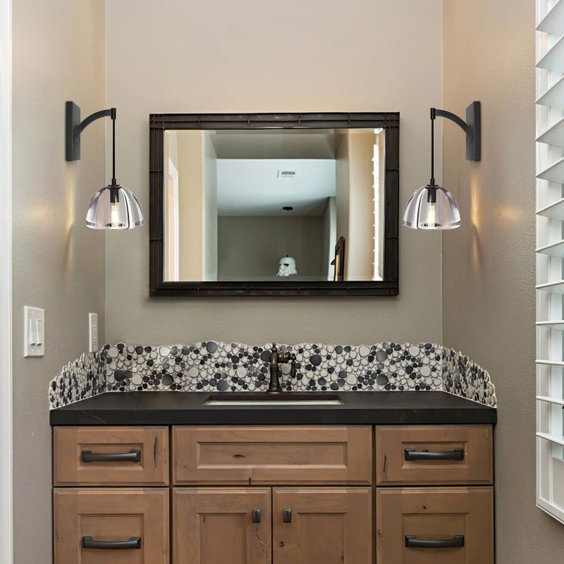 Himer Seris Modern Modern Crystal Wall Sconce Fixture