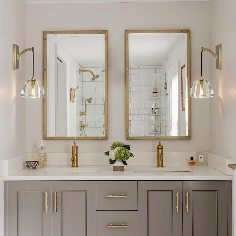 Himer Seris Modern Modern Crystal Wall Sconce Fixture