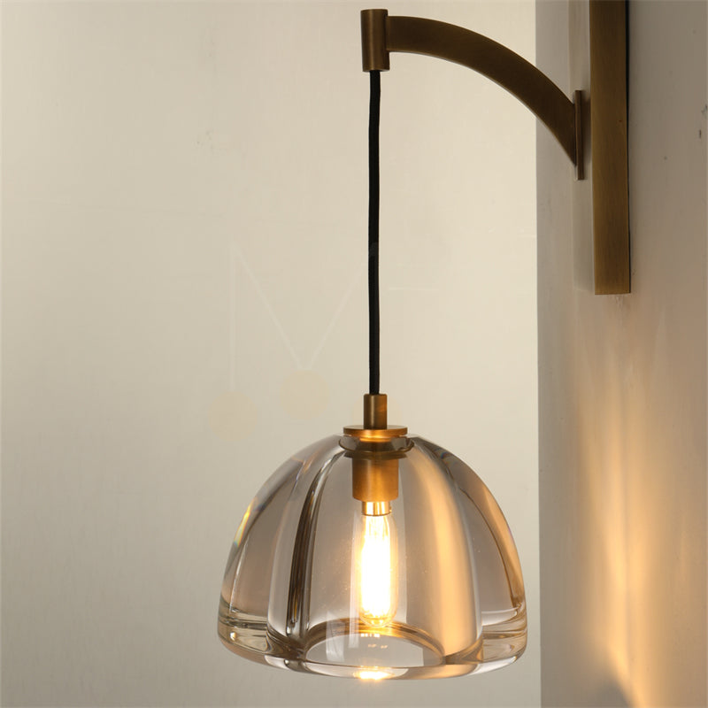 Himer Seris Modern Modern Crystal Wall Sconce Fixture