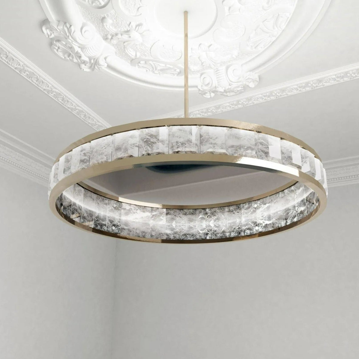 Rock Crystal Concorde Chandelier - Merlin Lamps