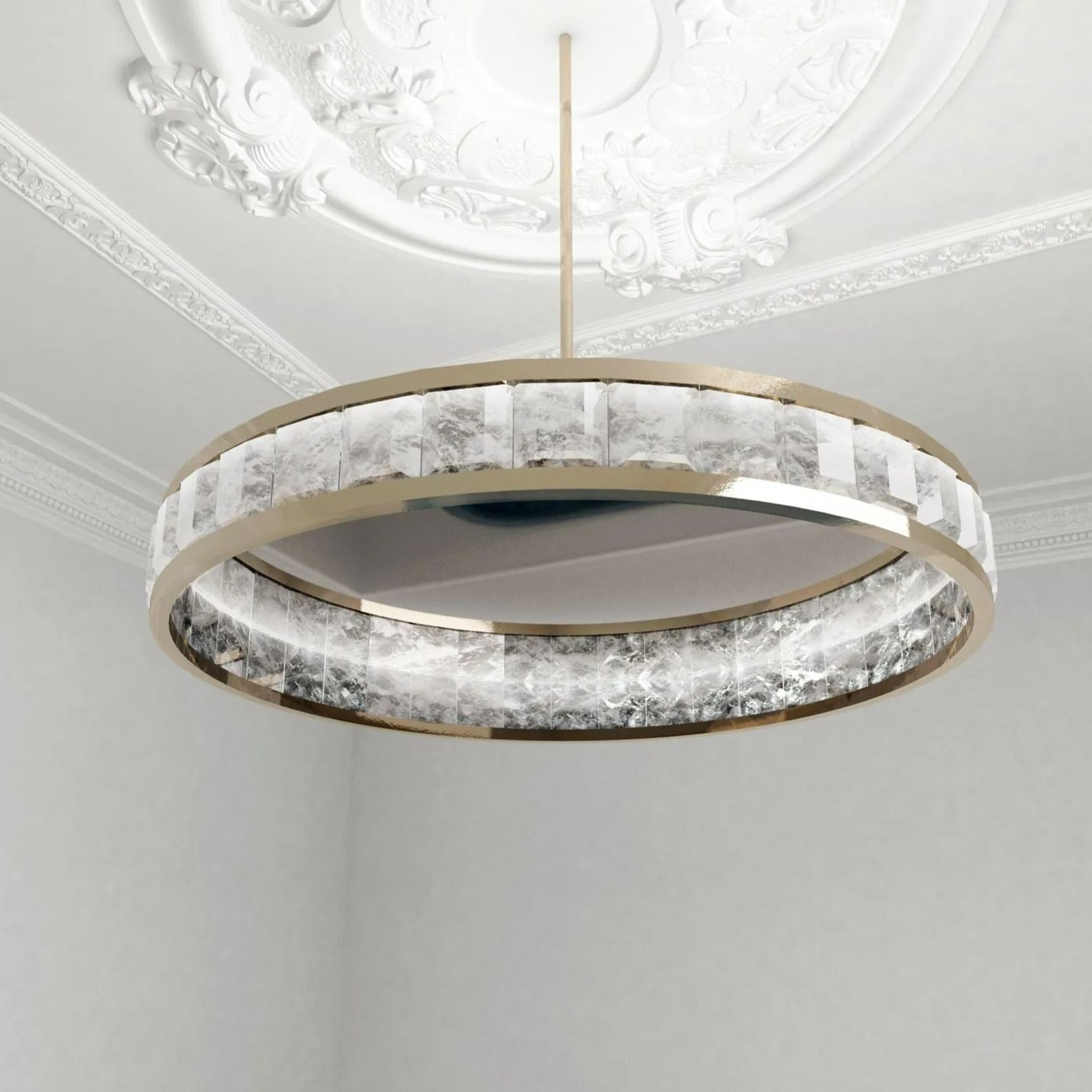 Rock Crystal Concorde Chandelier - Merlin Lamps