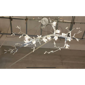 Selenite Crystal Blossom Branching Tree Chandelier